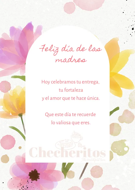 Tarjeta Feliz día de las madres